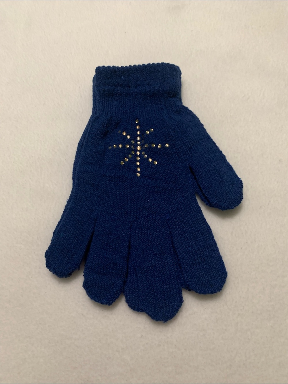Adult Blue Rhinestone Gloves! - Picture 3 of 5